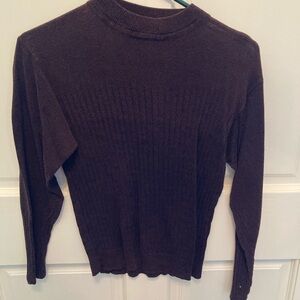 Brown ribbed turtleneck by Alex